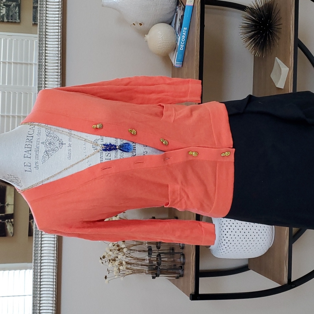 J. Crew pineapple button cardigan